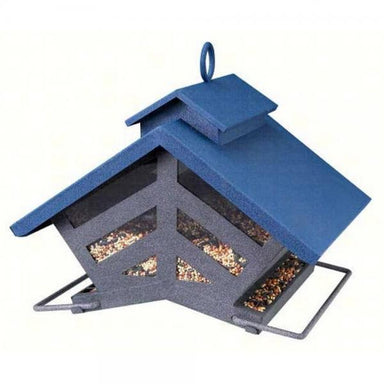 Metal Chalet Squirrel Resistant Hopper Feeder