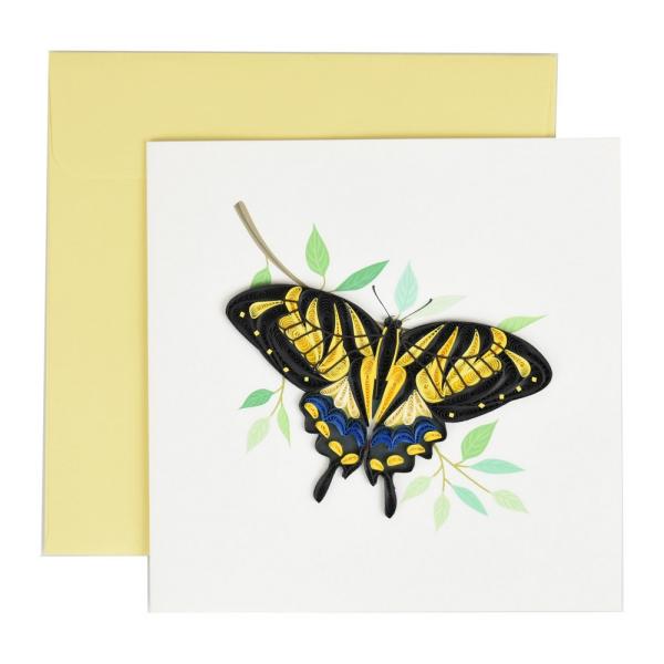 Quilled Card - Swallow Tail Butterfly