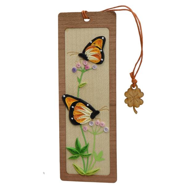 Quilled Bookmark - Monarch Butterflies