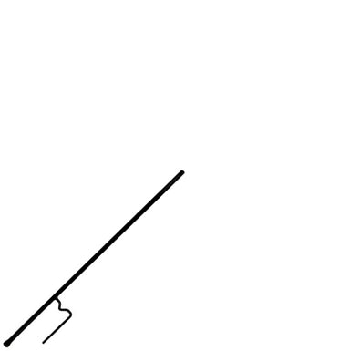 Erva 36" Step-In Pole for DAZ Hummingbird Moat