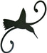 Erva Decorative Hook - 7 in Black Hummingbird