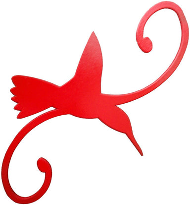 Erva Decorative Hook - 7 in Red Hummingbird