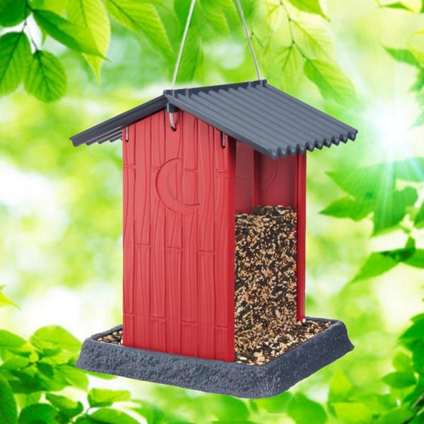 North States Village Collection - Red Shed Birdfeeder