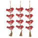 Noel, Love, Hope Bird Hanging Swag Ornament