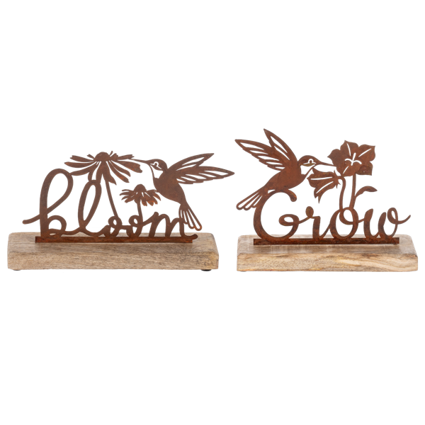 Laser-cut Hummingbird Tabletop Figurine