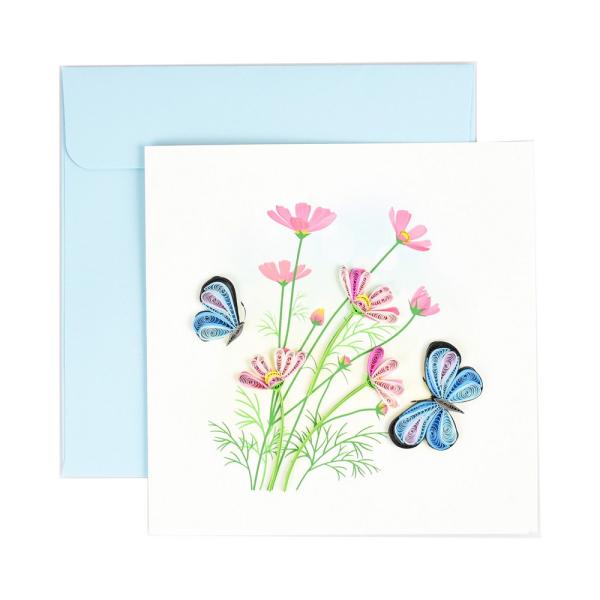 Quilled Card - Butterflies
