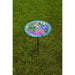 Hummingbird Glass Bird Bath w/ Stake