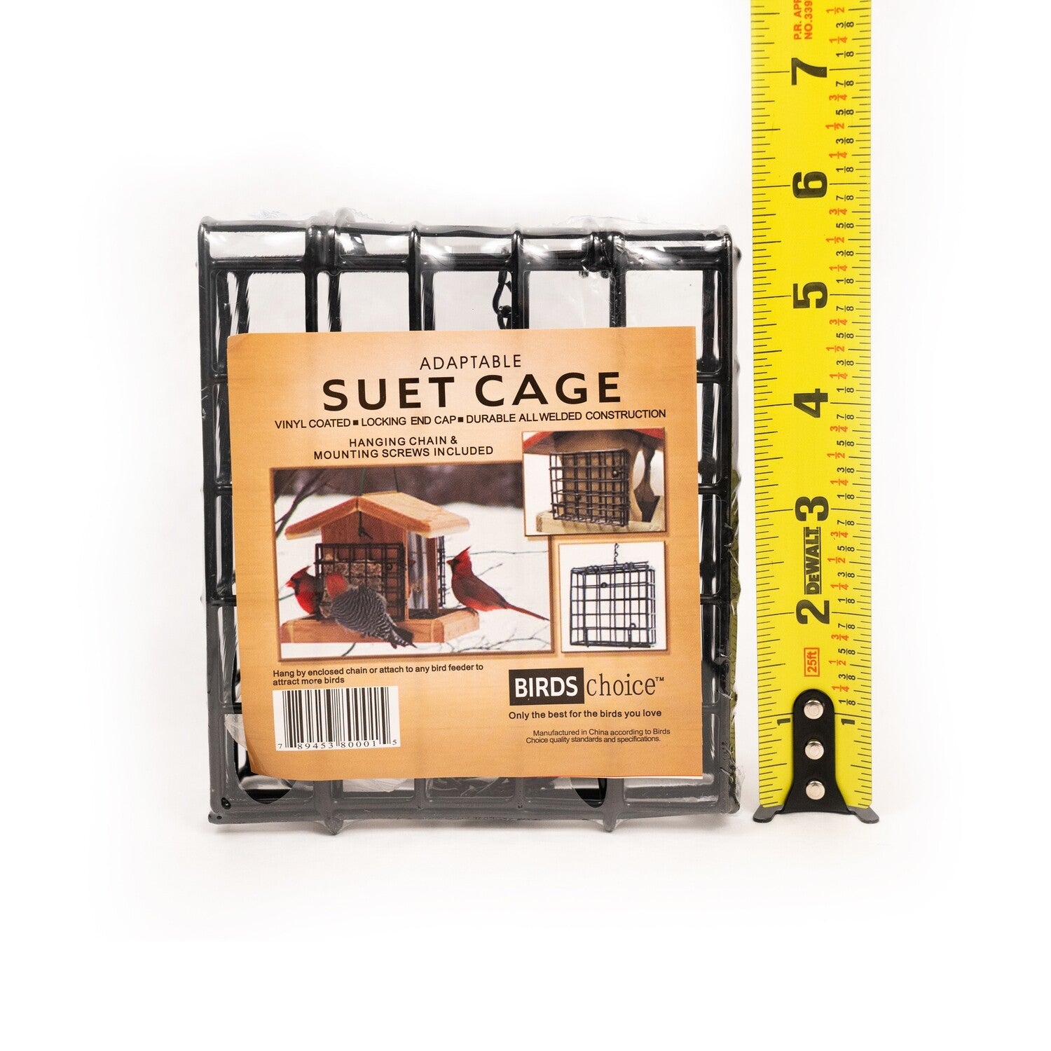 Suet Cage with Mounting Screws and Chain