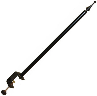 Erva Clamp Mount Hanger - 1 in Pole w/ Black Plastic Finial
