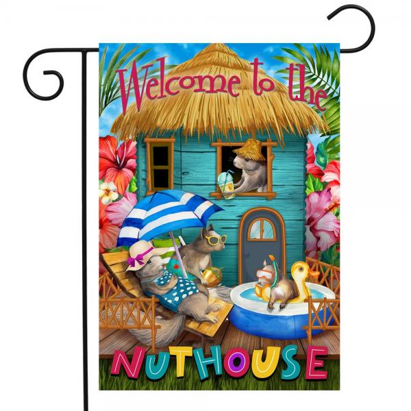 Garden Flag - Welcome to the Nuthouse