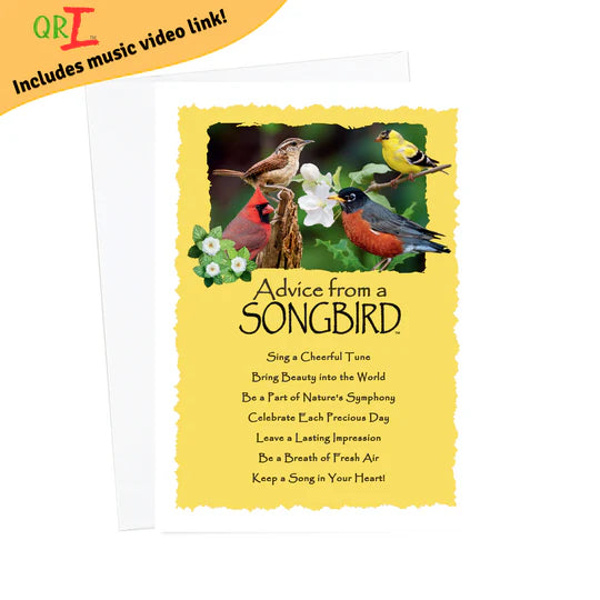 Advice for Life Greeting Card - Songbird