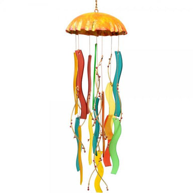 Glass Chime - Coral Jellyfish