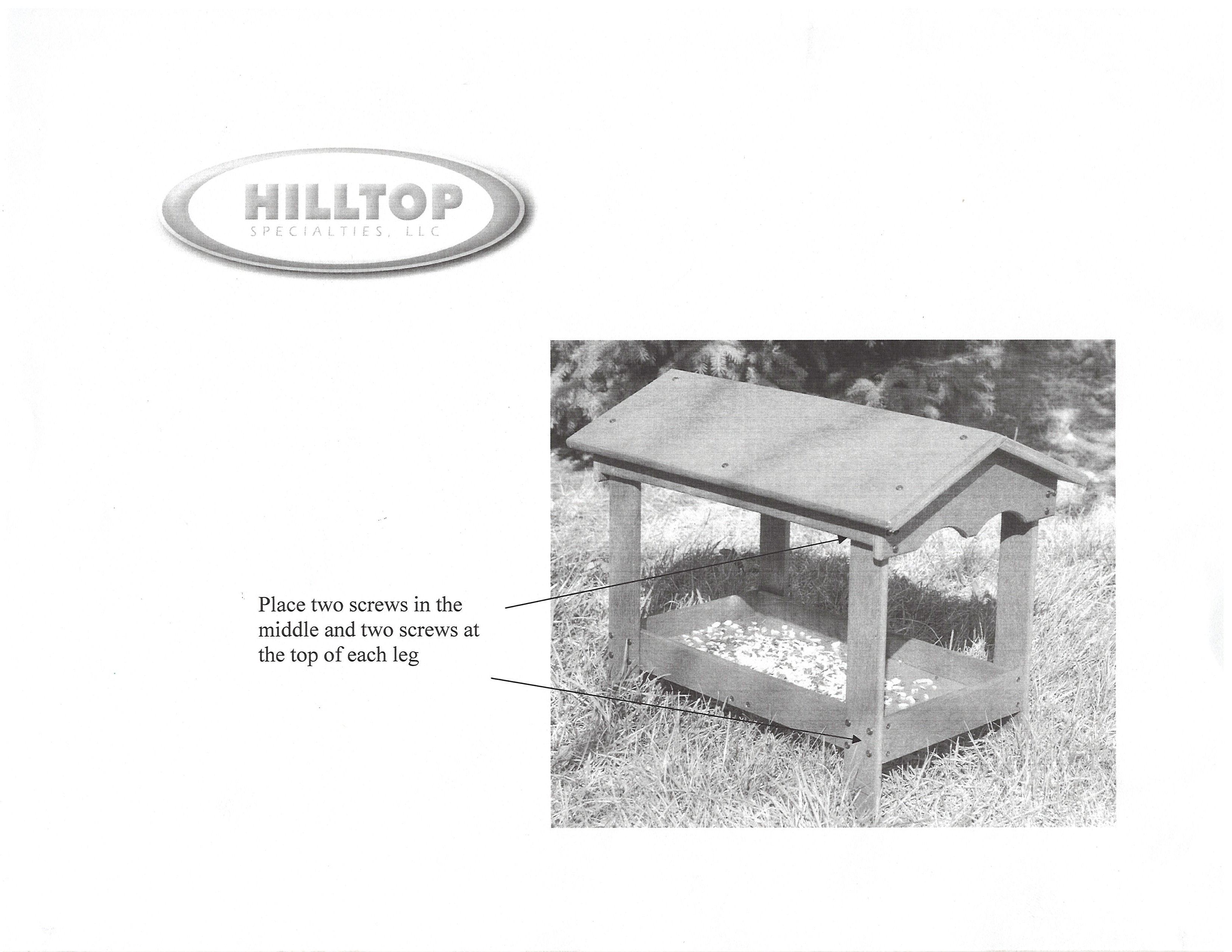 Ground Tray Feeder with Roof assembly instructions