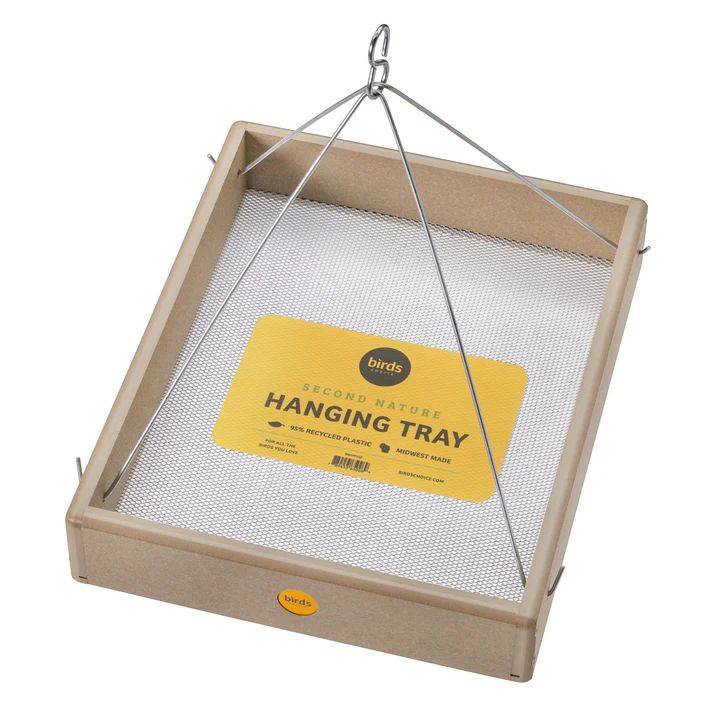 Large Hanging Platform Feeder Recycled Plastic - Taupe