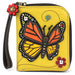 Chala Zip Around Wallet - Monarch Butterfly (Yellow)