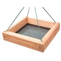 9 x 9 Hanging Cedar Tray Feeder