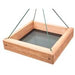 9 x 9 Hanging Cedar Tray Feeder