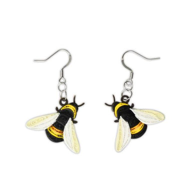 Quilled Earrings - Bees
