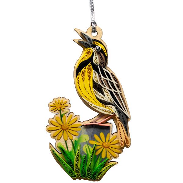 Quilled Ornament - Meadowlark