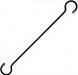 S-Hook - 18" w/ silver caps