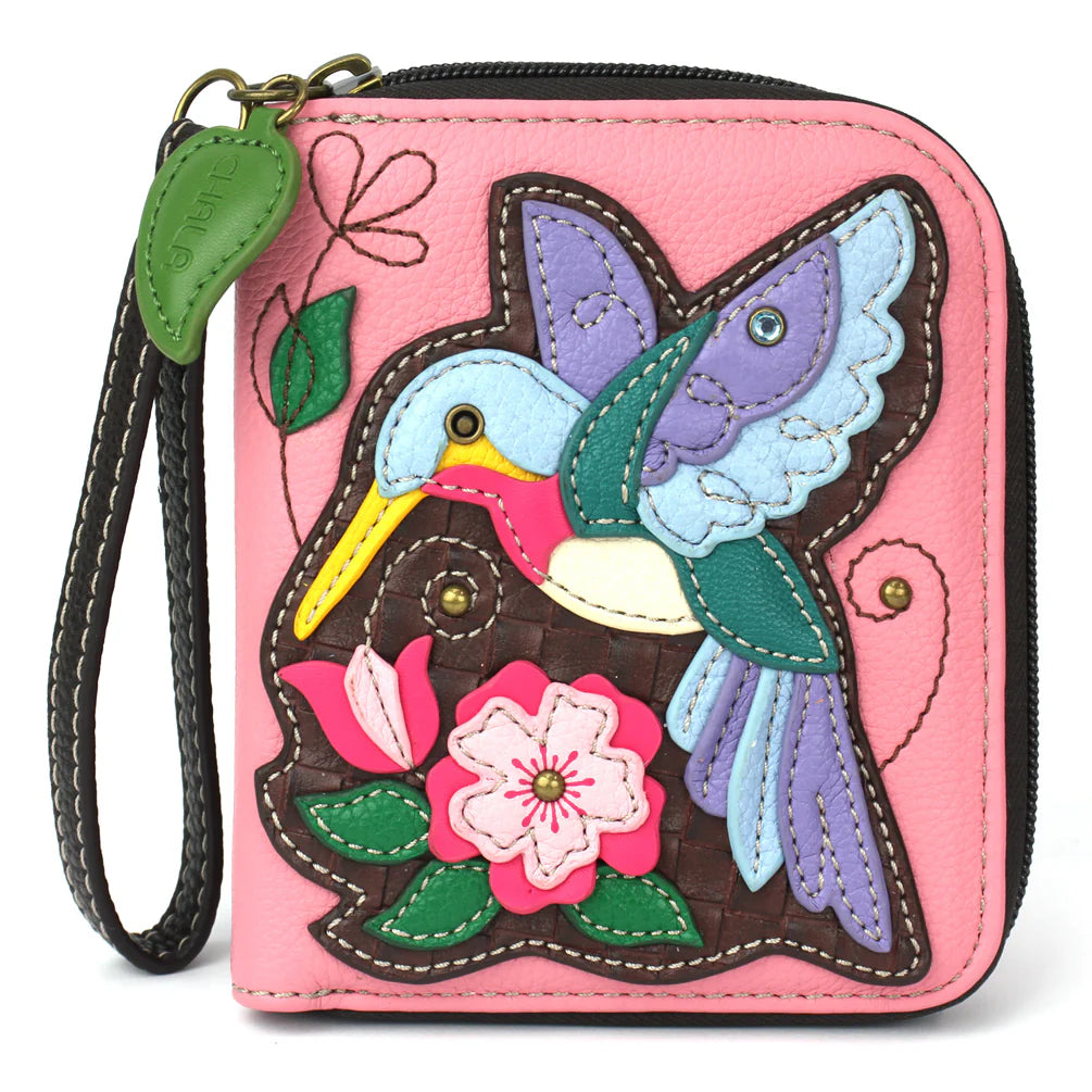 Chala Zip Around Wallet - Hummingbird A (Pink)