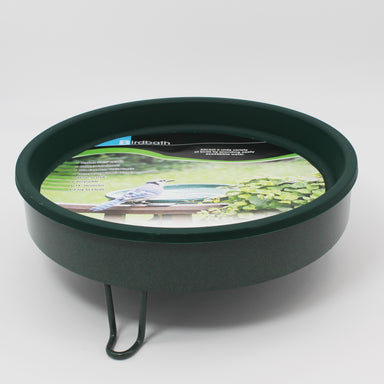 Erva Bird Bath - Green Ground Level w/ 14" Green Insert