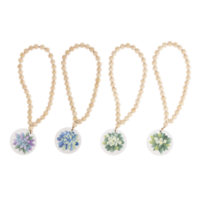 Beaded Loop with Succulent Charm