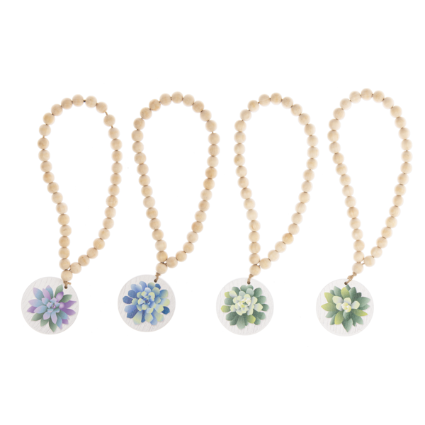 Beaded Loop with Succulent Charm