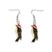 Quilled Earrings - Downy Woodpecker