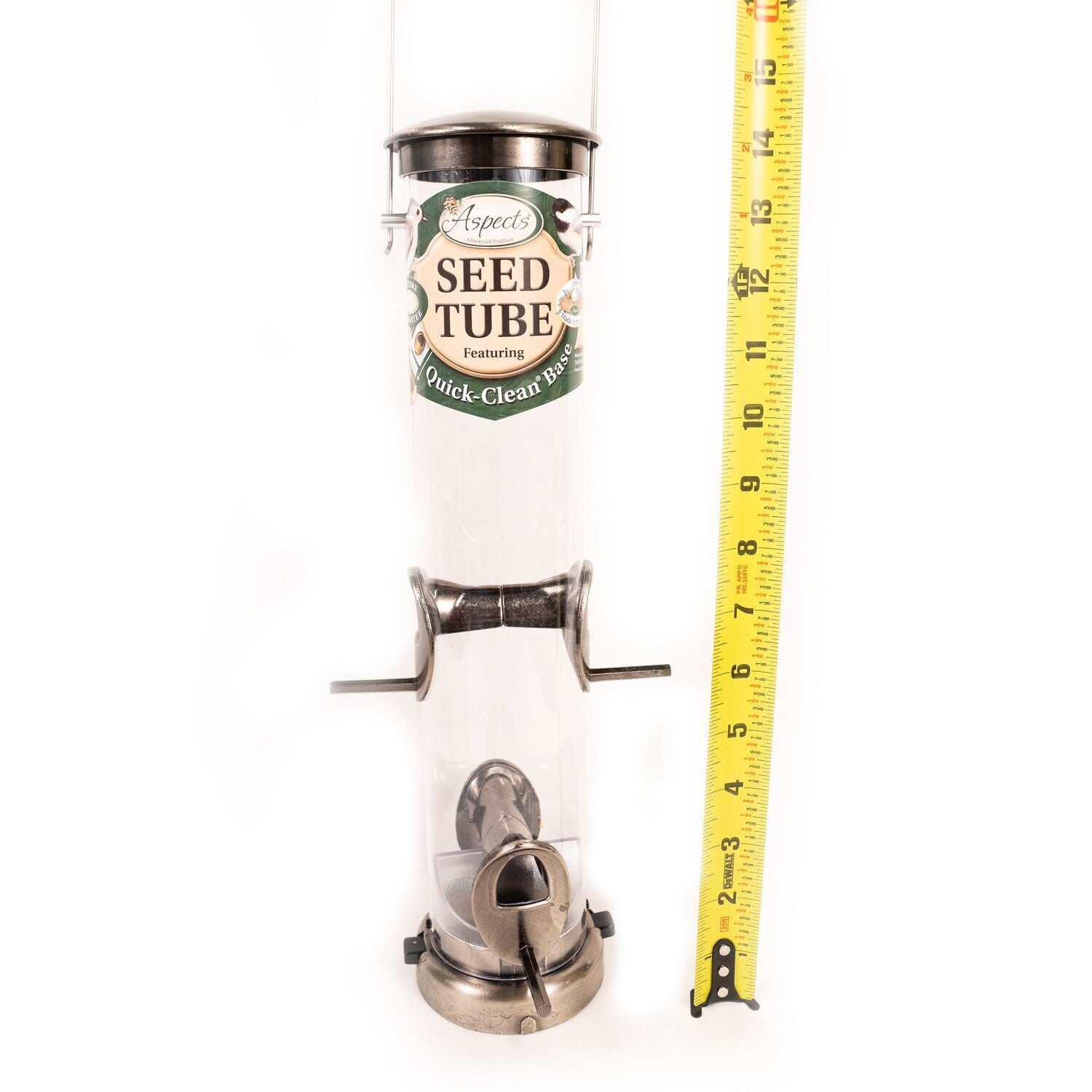 Quick Clean Nickel Seed Tube Feeder - Medium