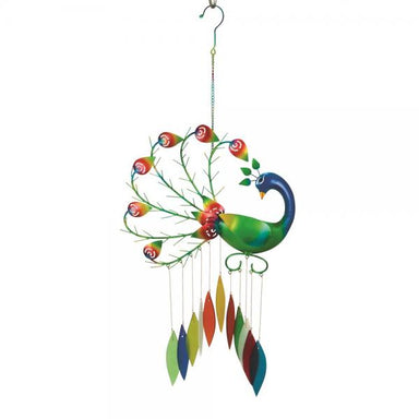 Glass Chime - Pierre the Peacock