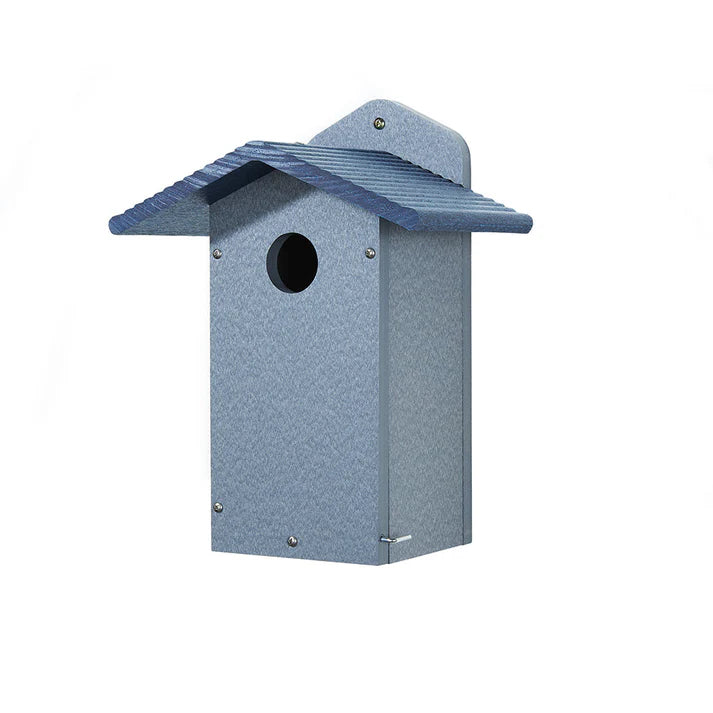 Birds Choice Recycled Bluebird House - Gray/Blue