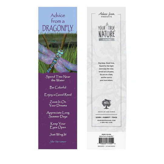 Advice for Life Bookmark - Dragonfly