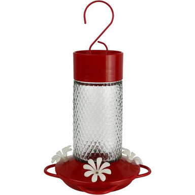 Charming Cherry Glass Hummingbird Feeder 13oz