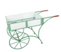 Sage & White Enamel Garden Cart