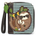 Chala Zip Around Wallet - Sloth Family