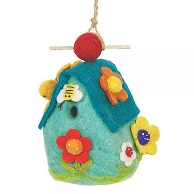 Felt Bird House - Flower House