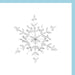 Quilled Card - White Snowflake