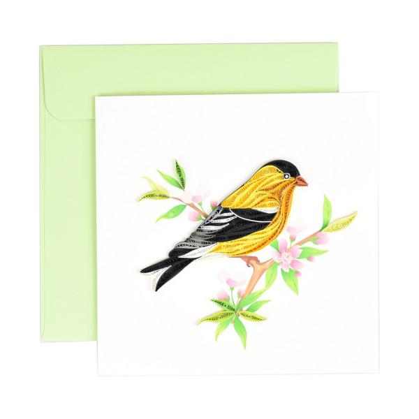 Quilled Card - Goldfinch