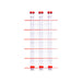 Three Tube Finch Feeder - Red
