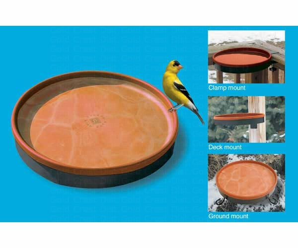 3 in 1 Heated Bird Bath Terra Cotta