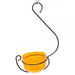 Orange Glass Hanging Jelly and Mealworm Feeder