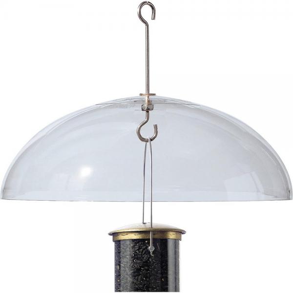 Squirrel Baffle/Weather Guard - 18" Hanging Super Dome Clear