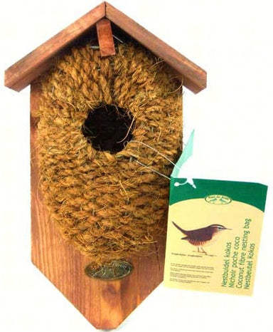 Coconut Fiber Nest Pocket - Mounted w/ Roof