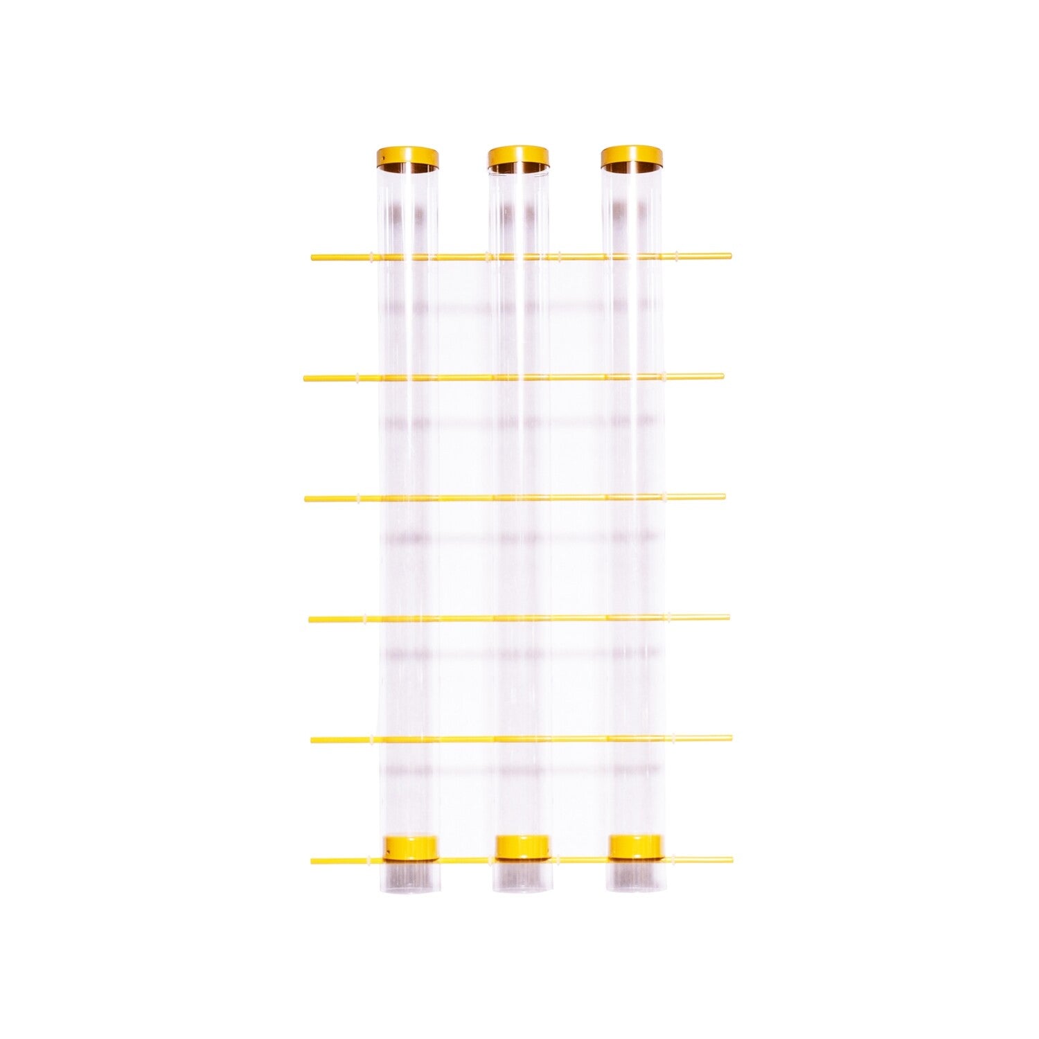 Three Tube Finch Feeder - Yellow