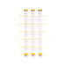 Three Tube Finch Feeder - Yellow