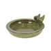 Round Bird Bath w/Birds Ceramic