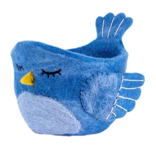Felt Pot - Sleepy Bluebird