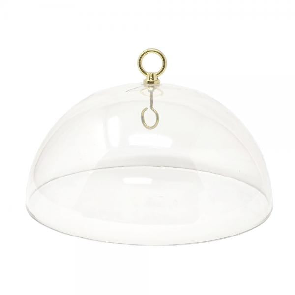 Squirrel Baffle/Weather Guard - 12" Hanging Dome Clear