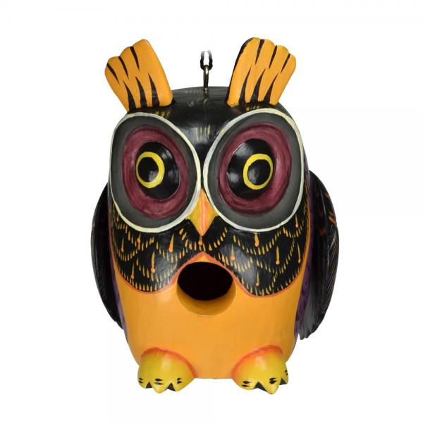 Gord-O Bird House - Fall Colors Owl